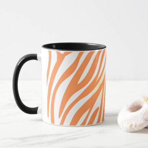 Orange Painting Pattern Modern Art Design Mug