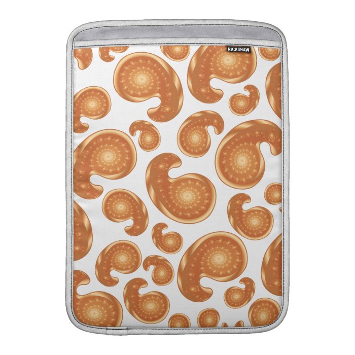 Orange Paisley Pattern MacBook Air Sleeve