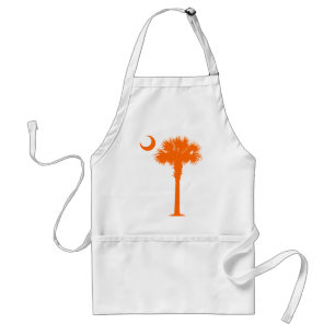 Orange Palmetto Adult Apron