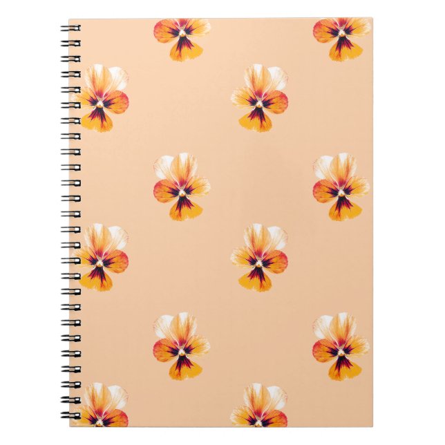 orange pansies notebook (Front)