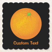 Orange Paper Coaster
