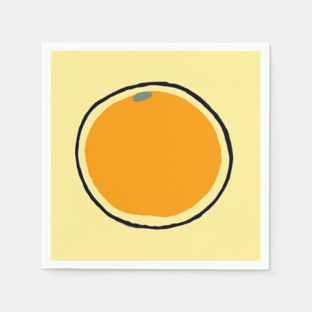 Orange Paper Napkins (Front)