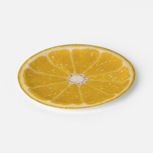 Orange Paper Plates