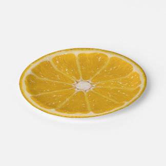 Orange Paper Plates
