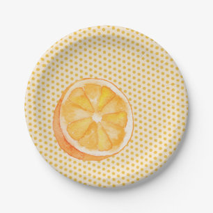 Orange Paper Plates