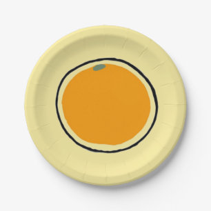Orange Paper Plates