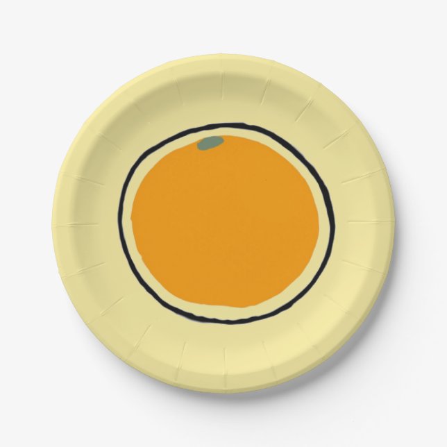 Orange Paper Plates (Front)