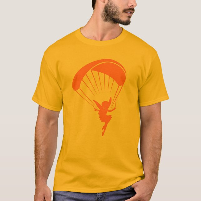 Orange Paragliding Pixie Tshirt (Front)