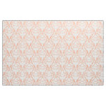 Orange Parisian Damask Pattern Fabric