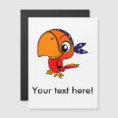 Orange parrot cartoon (Front/Back)