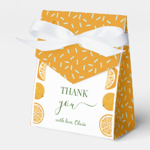 Orange Party Fruit Fresh Baby Shower Favor Boxes