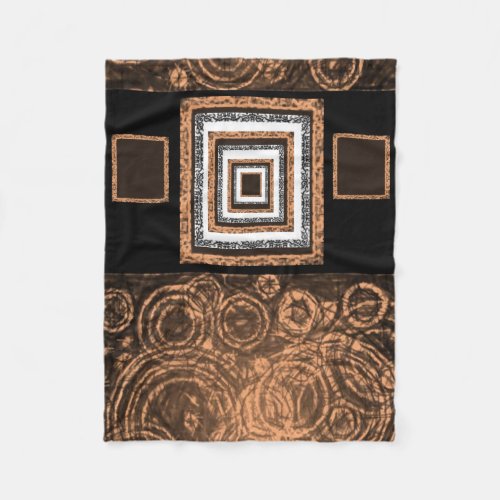 orange pasley custom fleece blanket