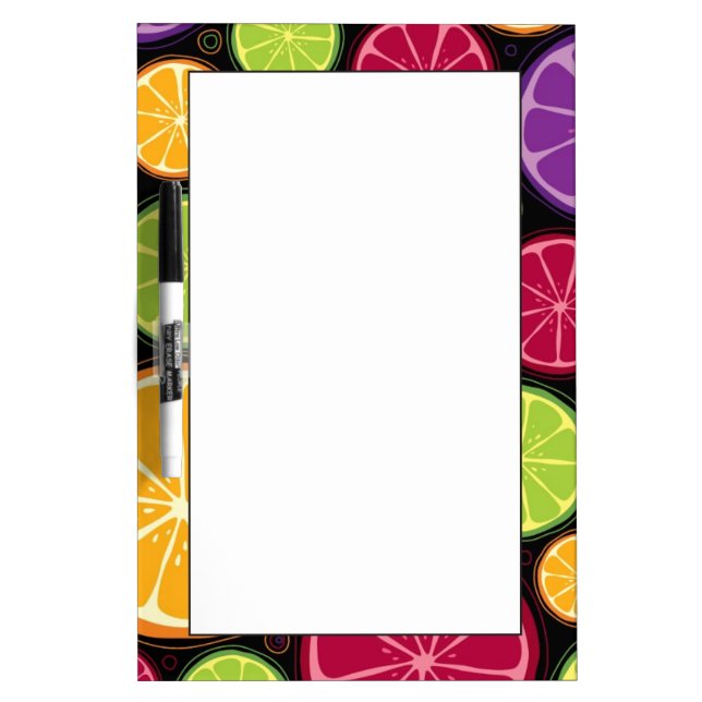 Orange pattern and background Dry-Erase board (Front)