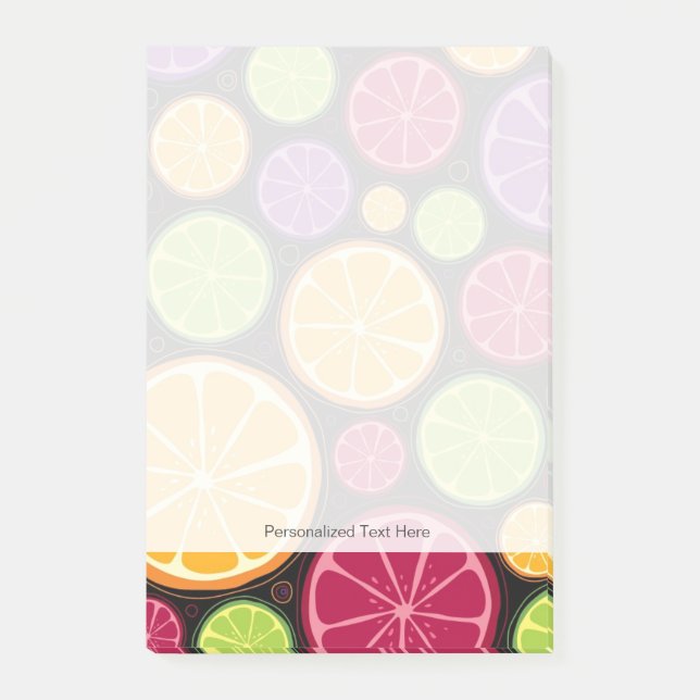 Orange pattern and background post-it notes (Front)