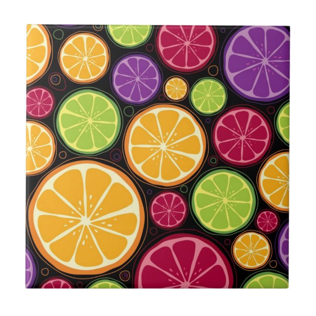 Orange pattern and background tile (Front)