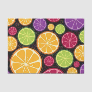 Orange pattern and background tissue paper