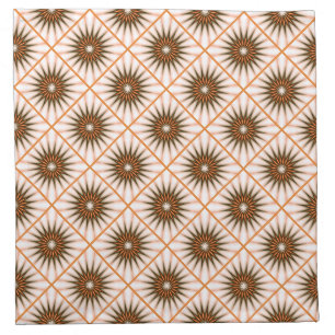 Orange Pattern Cloth Napkin