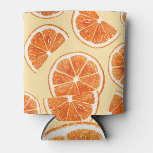 Orange Pattern Diet Freshness Can Cooler