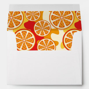 Orange pattern envelope