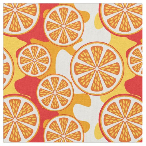 Orange pattern fabric