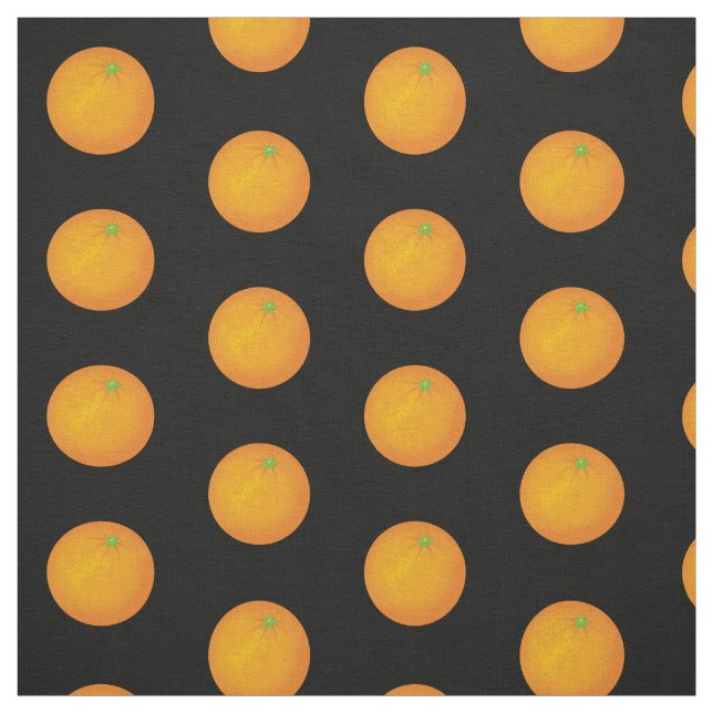 Orange Pattern Fabric (Swatch)