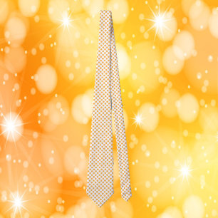 Orange Pattern Fruit Slices Neck Tie