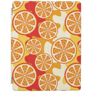 Orange pattern iPad smart cover