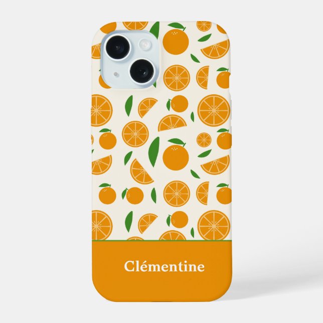 Orange Pattern  Iphone Case (Back)