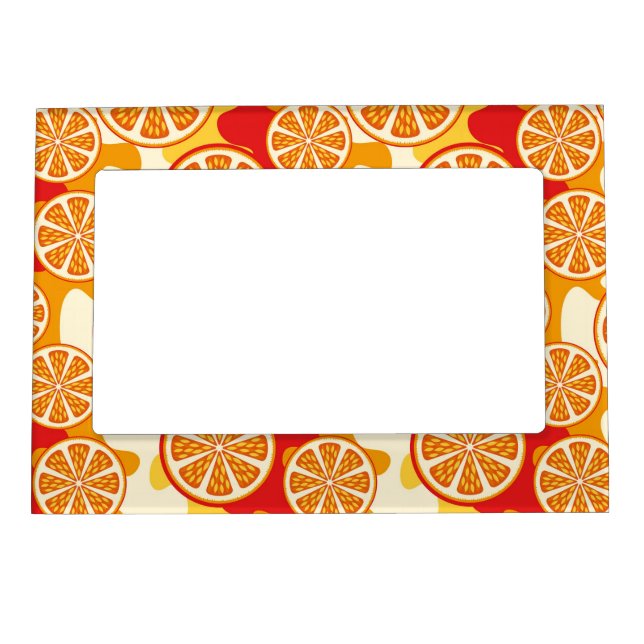 Orange pattern magnetic frame (Front)