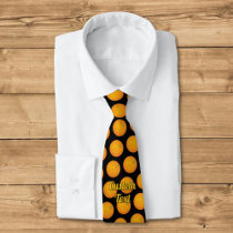 Orange Pattern Neck Tie