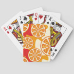 Orange pattern poker cards