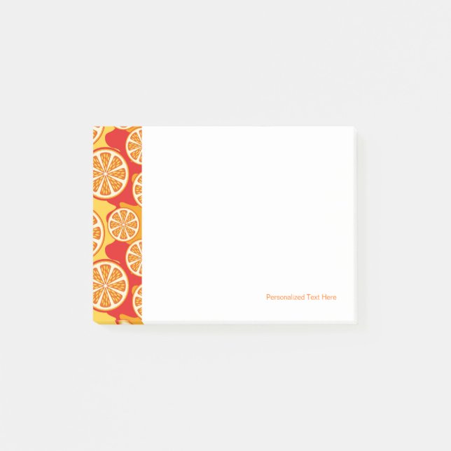 Orange pattern post-it notes (Front)