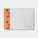 Orange pattern post-it notes