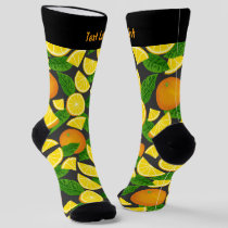 Orange Pattern Socks