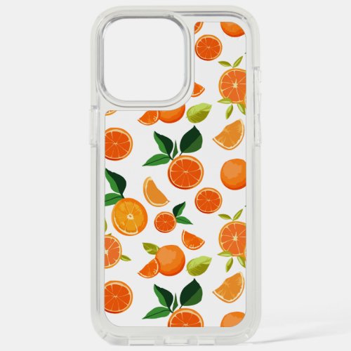 orange pattern iPhone 15 pro max case