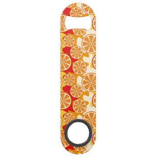 Orange pattern speed bottle opener