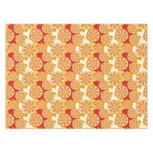 Orange pattern tablecloth