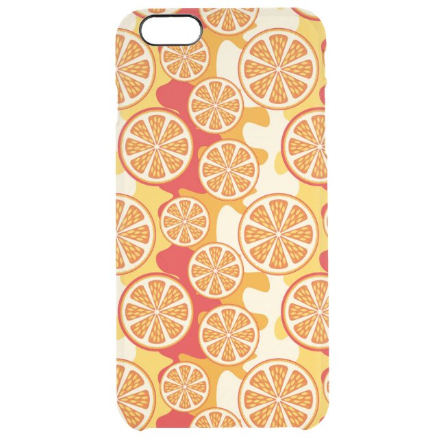 Orange pattern uncommon iPhone case (Back)
