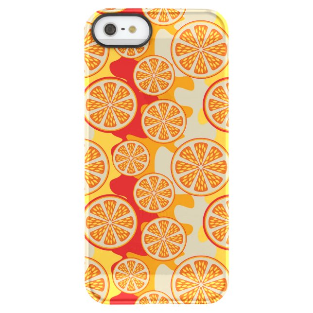 Orange pattern uncommon iPhone case (Back)