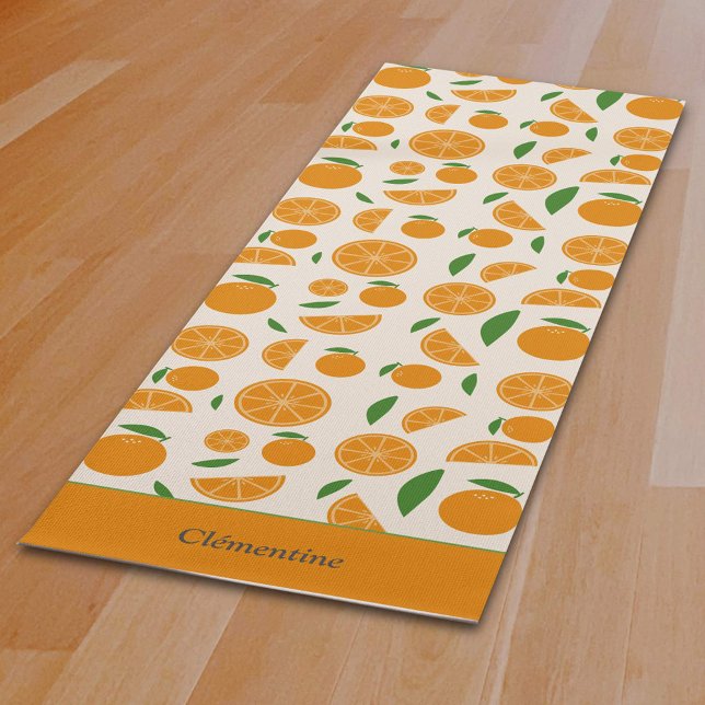 Orange Pattern Yoga Mat (Orange Pattern Yoga Mat)