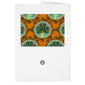 Orange Patterned Tree of Life Cards (Back)
