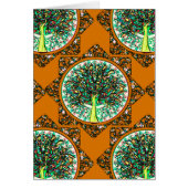 Orange Patterned Tree of Life Cards (Front)