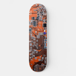 Orange PCB Circuit Board Design for IT Pros