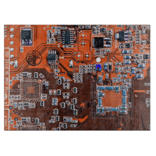 Orange PCB Circuit Board Design for IT Pros