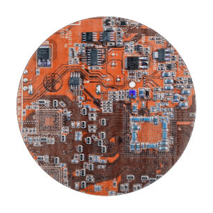 Orange PCB Circuit Board Design for IT Pros