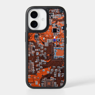 Orange PCB Circuit Board Design for IT Pros iPhone 17 Case