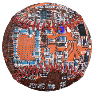 Orange PCB Circuit Board Design for IT Pros Softball