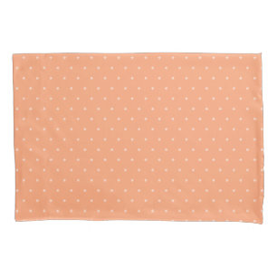 orange peach delicate pattern pillow case
