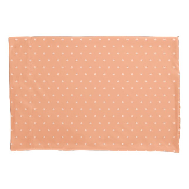  orange peach delicate pattern pillow case (Front)