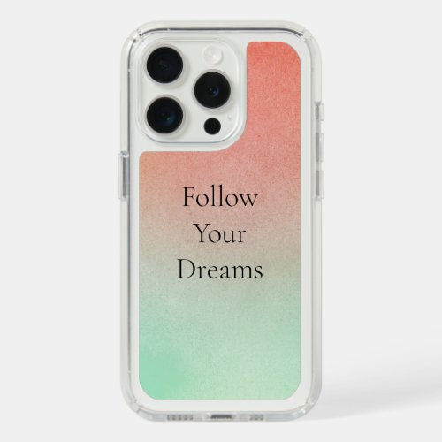 Orange Peach Mint  iPhone 15 Pro Case